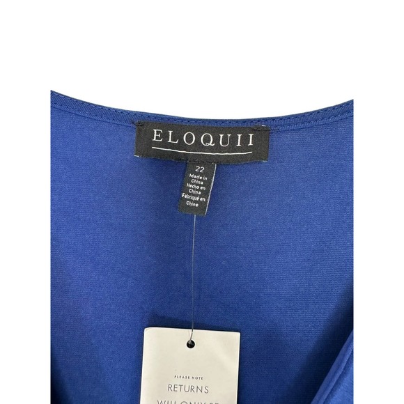 Eloquii Knot Front Pleated Skirt Dress Size 22 Style 124 7592 049 - Picture 6 of 14